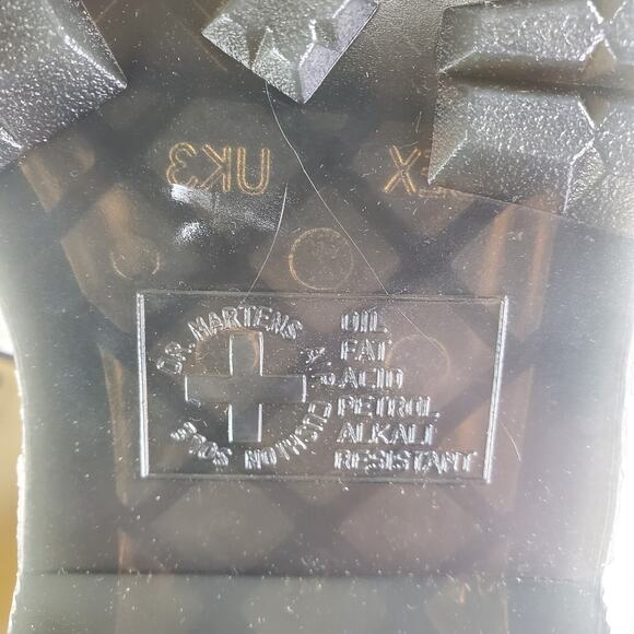 Dr Martens 1460 Bex Olive Green Smooth Leather Boots Women Sz 5 ~ Men Sz 4 Doc - Picture 9 of 10